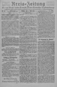 Kreis-Zeitung für d. Kreis Nowy-Tomysl: zugl. Nowy-Tomysler Hopfenzeitung 1928.04.16 Jg.53 Nr45