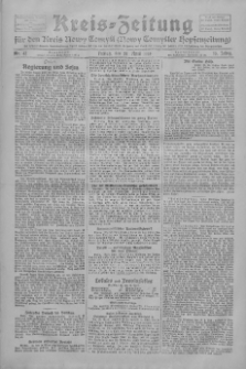 Kreis-Zeitung für d. Kreis Nowy-Tomysl: zugl. Nowy-Tomysler Hopfenzeitung 1928.04.20 Jg.53 Nr47