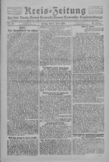 Kreis-Zeitung für d. Kreis Nowy-Tomysl: zugl. Nowy-Tomysler Hopfenzeitung 1928.06.08 Jg.53 Nr67