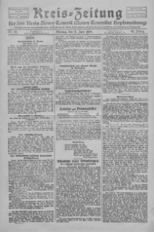 Kreis-Zeitung für d. Kreis Nowy-Tomysl: zugl. Nowy-Tomysler Hopfenzeitung 1928.06.11 Jg.53 Nr68