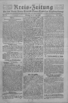 Kreis-Zeitung für d. Kreis Nowy-Tomysl: zugl. Nowy-Tomysler Hopfenzeitung 1928.07.02 Jg.53 Nr77