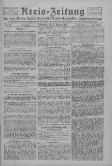 Kreis-Zeitung für d. Kreis Nowy-Tomysl: zugl. Nowy-Tomysler Hopfenzeitung 1928.08.08 Jg.53 Nr93