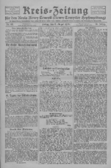 Kreis-Zeitung für d. Kreis Nowy-Tomysl: zugl. Nowy-Tomysler Hopfenzeitung 1928.08.31 Jg.53 Nr102