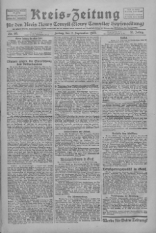 Kreis-Zeitung für d. Kreis Nowy-Tomysl: zugl. Nowy-Tomysler Hopfenzeitung 1928.09.07 Jg.53 Nr105