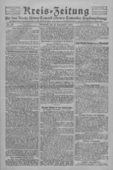 Kreis-Zeitung für d. Kreis Nowy-Tomysl: zugl. Nowy-Tomysler Hopfenzeitung 1928.09.12 Jg.53 Nr107