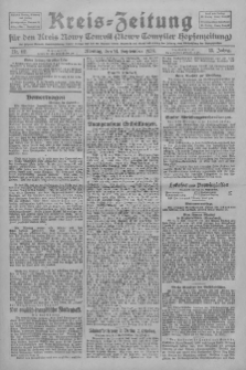 Kreis-Zeitung für d. Kreis Nowy-Tomysl: zugl. Nowy-Tomysler Hopfenzeitung 1928.09.24 Jg.53 Nr112