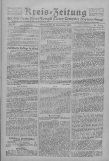 Kreis-Zeitung für d. Kreis Nowy-Tomysl: zugl. Nowy-Tomysler Hopfenzeitung 1928.09.26 Jg.53 Nr113