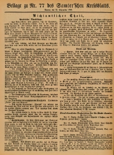 Beilage zu Nr.77 des Samterschen Kreisblatts = Dodatek do Nr.77 dziennika powiatowego Szamotulskiego 1886.09.25 Jg.32