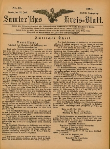 Samtersches Kreis-Blatt = Dziennik Powiatu Szamotulskiego 1887.06.22 Jg.33 Nr50