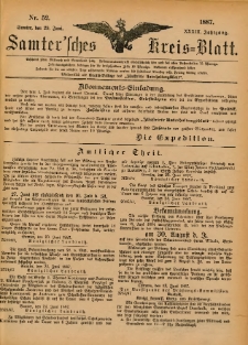 Samtersches Kreis-Blatt = Dziennik Powiatu Szamotulskiego 1887.06.29 Jg.33 Nr52