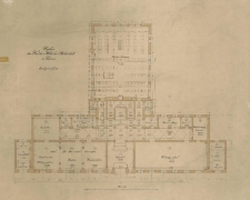 Neubau der Kaiser Wilhelm Bibliothek in Posen Kellergeschloss, Erdgeschoss, Stockwerk