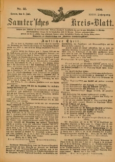 Samtersches Kreis-Blatt = Dziennik Powiatu Szamotulskiego 1890.07.09 Jg.36 Nr55