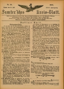Samtersches Kreis-Blatt = Dziennik Powiatu Szamotulskiego 1890.07.23 Jg.36 Nr59
