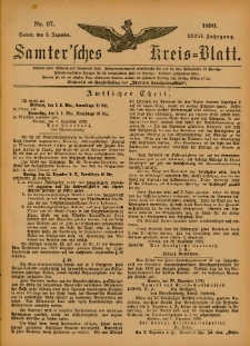 Samtersches Kreis-Blatt = Dziennik Powiatu Szamotulskiego 1890.12.03 Jg.36 Nr97