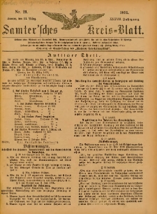 Samtersches Kreis-Blatt = Dziennik Powiatu Szamotulskiego 1891.03.14 Jg.37 Nr21