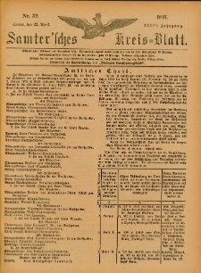 Samtersches Kreis-Blatt = Dziennik Powiatu Szamotulskiego 1891.04.22 Jg.37 Nr32