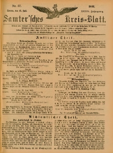 Samtersches Kreis-Blatt = Dziennik Powiatu Szamotulskiego 1891.07.18 Jg.37 Nr57