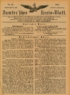 Samtersches Kreis-Blatt = Dziennik Powiatu Szamotulskiego 1891.07.25 Jg.37 Nr59