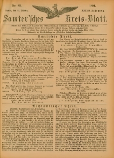 Samtersches Kreis-Blatt = Dziennik Powiatu Szamotulskiego 1891.10.14 Jg.37 Nr82