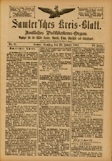 Samtersches Kreis-Blatt = Dziennik Powiatu Szamotulskiego 1902.01.28 Jg.48 Nr11