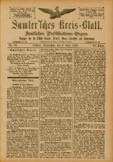 Samtersches Kreis-Blatt = Dziennik Powiatu Szamotulskiego 1902.04.03 Jg.48 Nr38