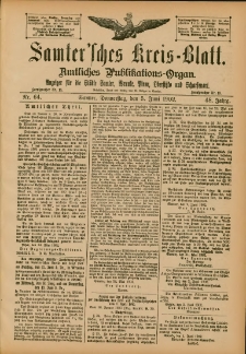 Samtersches Kreis-Blatt = Dziennik Powiatu Szamotulskiego 1902.06.05 Jg.48 Nr64