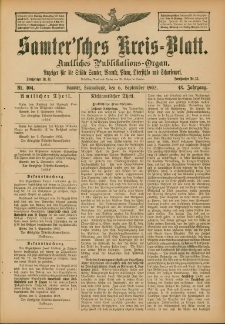 Samtersches Kreis-Blatt = Dziennik Powiatu Szamotulskiego 1902.09.06 Jg.48 Nr104