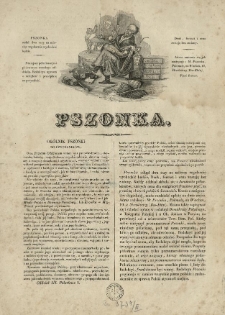 Pszonka. 1841 Oddział III P&oacute;łarkusz 1