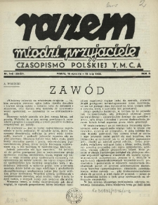 Razem Młodzi Przyjaciele : czasopismo Polskiej YMCA. 19456 R.3 Nr1-2