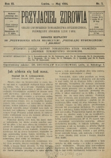 Przyjaciel Zdrowia. 1914 R.3 Nr5