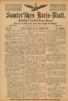 Samtersches Kreis-Blatt = Dziennik Powiatu Szamotulskiego 1902.11.18 Jg.48 Nr135