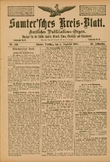 Samtersches Kreis-Blatt = Dziennik Powiatu Szamotulskiego 1902.12.02 Jg.48 Nr140