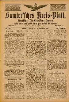 Samtersches Kreis-Blatt = Dziennik Powiatu Szamotulskiego 1902.12.09 Jg.48 Nr143