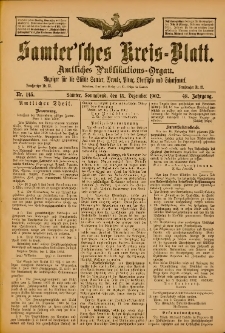 Samtersches Kreis-Blatt = Dziennik Powiatu Szamotulskiego 1902.12.13 Jg.48 Nr145