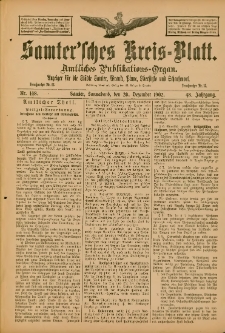 Samtersches Kreis-Blatt = Dziennik Powiatu Szamotulskiego 1902.12.20 Jg.48 Nr148