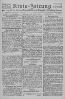 Kreis-Zeitung für d. Kreis Nowy-Tomysl: zugl. Nowy-Tomysler Hopfenzeitung 1928.10.22 Jg.53 Nr124