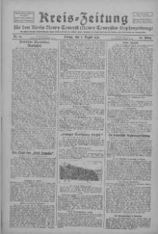 Kreis-Zeitung für d. Kreis Nowy-Tomysl: zugl. Nowy-Tomysler Hopfenzeitung 1929.08.02 Jg.54 Nr90