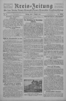 Kreis-Zeitung für d. Kreis Nowy-Tomysl: zugl. Nowy-Tomysler Hopfenzeitung 1929.08.09 Jg.54 Nr93
