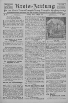 Kreis-Zeitung für d. Kreis Nowy-Tomysl: zugl. Nowy-Tomysler Hopfenzeitung 1929.08.12 Jg.54 Nr94