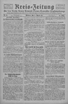 Kreis-Zeitung für d. Kreis Nowy-Tomysl: zugl. Nowy-Tomysler Hopfenzeitung 1929.08.14 Jg.54 Nr95