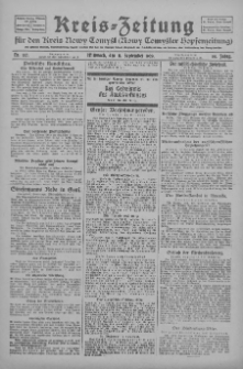 Kreis-Zeitung für d. Kreis Nowy-Tomysl: zugl. Nowy-Tomysler Hopfenzeitung 1929.09.11 Jg.54 Nr107
