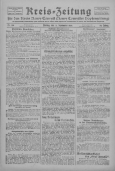 Kreis-Zeitung für d. Kreis Nowy-Tomysl: zugl. Nowy-Tomysler Hopfenzeitung 1929.09.13 Jg.54 Nr108