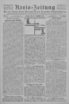Kreis-Zeitung für d. Kreis Nowy-Tomysl: zugl. Nowy-Tomysler Hopfenzeitung 1929.09.18 Jg.54 Nr114