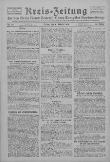 Kreis-Zeitung für d. Kreis Nowy-Tomysl: zugl. Nowy-Tomysler Hopfenzeitung 1929.10.11 Jg.54 Nr120