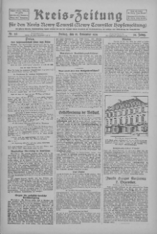Kreis-Zeitung für d. Kreis Nowy-Tomysl: zugl. Nowy-Tomysler Hopfenzeitung 1929.11.15 Jg.54 Nr135