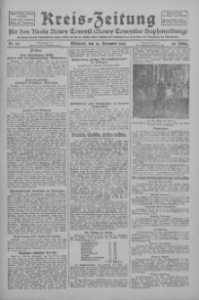 Kreis-Zeitung f&uuml;r d. Kreis Nowy-Tomysl: zugl. Nowy-Tomysler Hopfenzeitung 1929.11.20 Jg.54 Nr137