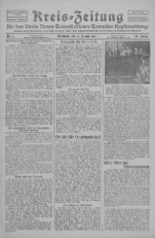 Kreis-Zeitung für d. Kreis Nowy-Tomysl: zugl. Nowy-Tomysler Hopfenzeitung 1930.01.08 Jg.55 Nr2