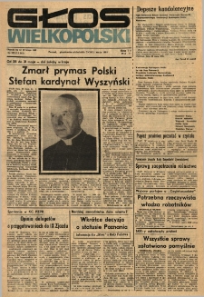Głos Wielkopolski. 1981.05.29-31 R.37 nr105 Wyd.AB