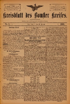Kreisblatt des Bomster Kreises 1902.01.28 No.8