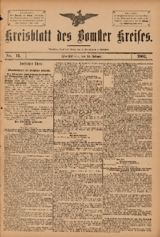 Kreisblatt des Bomster Kreises 1902.02.21 No.15